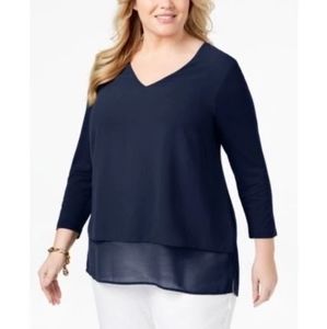 Michael Michael Kors
Mixed Media Top Size L